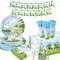 177pcs Blue Winnie Bear Baby Shower Pooh Decorations and Tableware Sets - 25 Guests